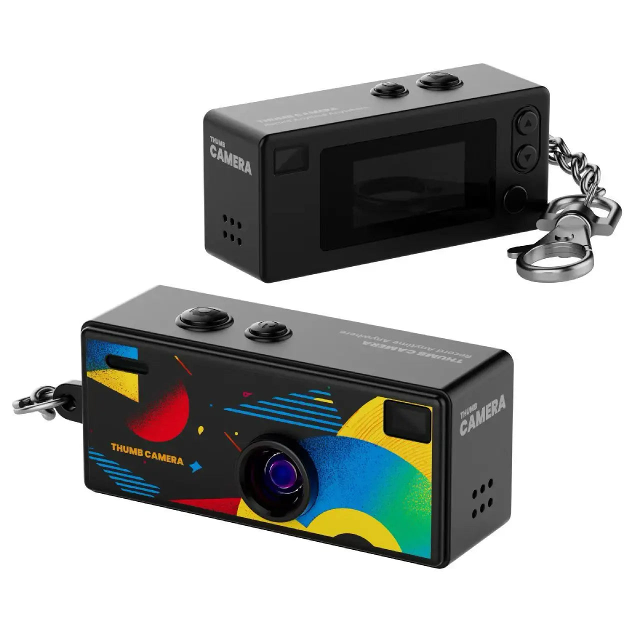 Mini kamera cyfrowa 1080P – retro brelok, ekran 0,96”, obsługa karty pamięci, nagrywanie wideo, lampa błyskowa